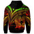 Papua New Guinea Zip Hoodie Reggae Color Cross Style - Polynesian Pride