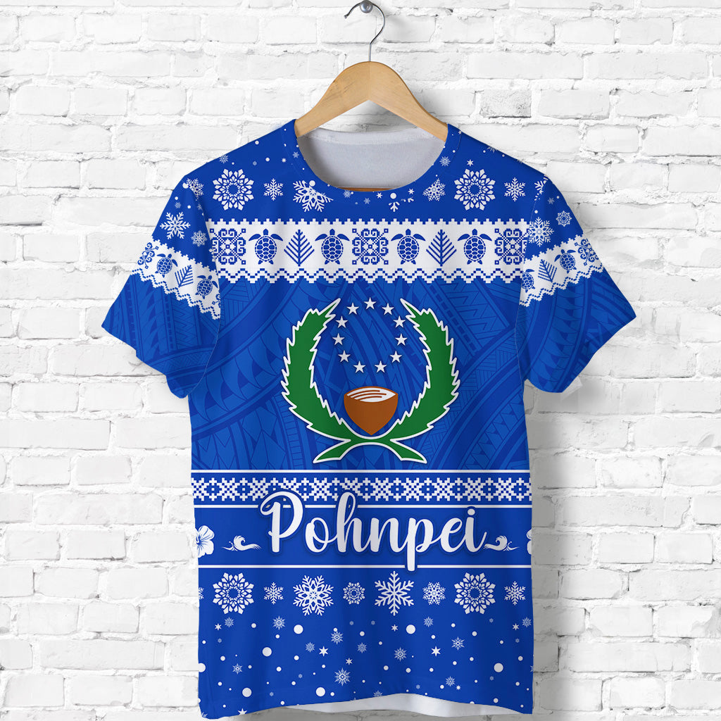 FSM Pohnpei Christmas T Shirt Simple Style LT8 - Polynesian Pride