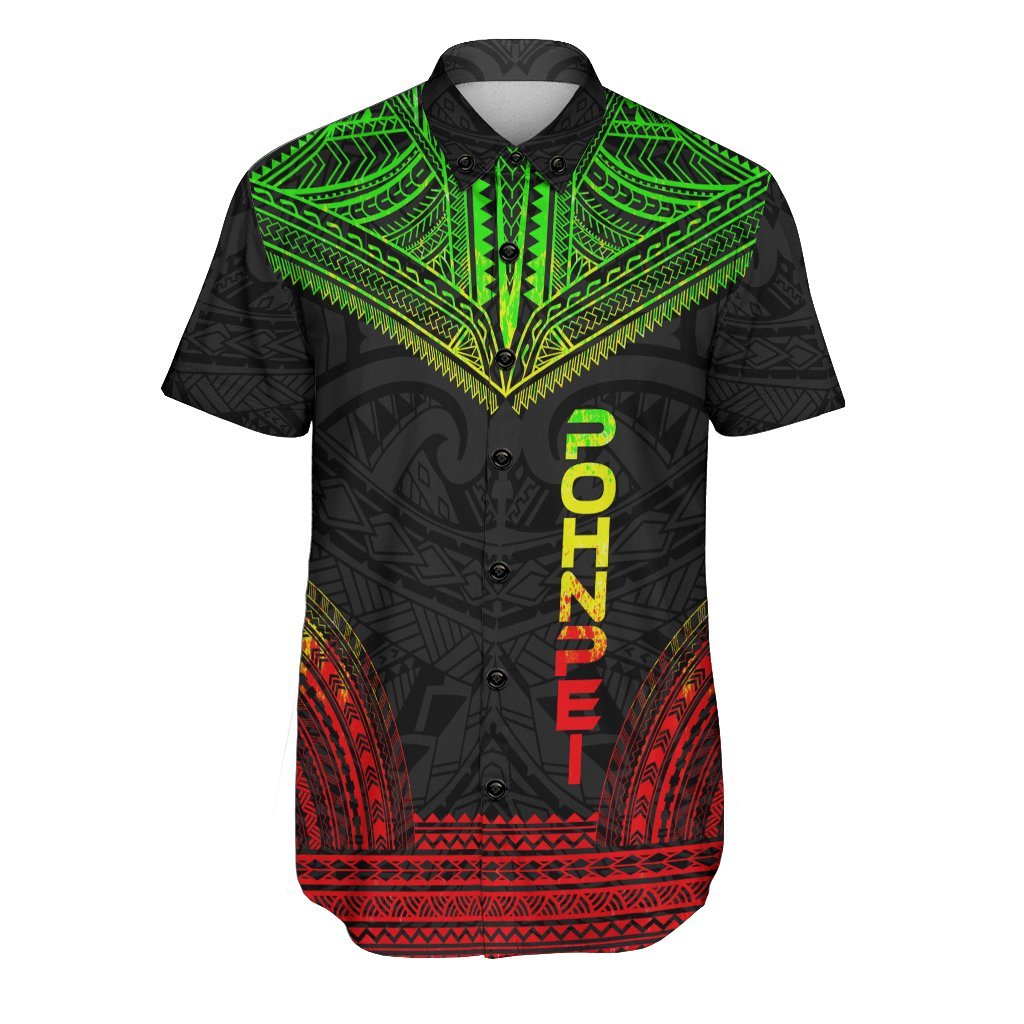 Pohnpei Polynesian Chief Shirt - Reggae Version Men Reggae - Polynesian Pride
