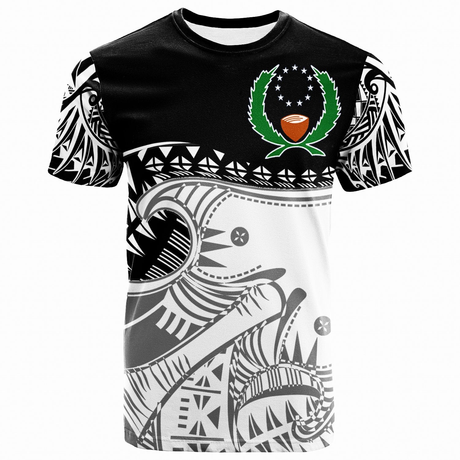 Pohnpei Custom T Shirt Dynamic Sport Style Unisex Black - Polynesian Pride