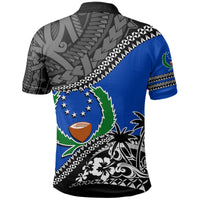 Pohnpei Polo Shirt Fall In The Wave K7 - Polynesian Pride