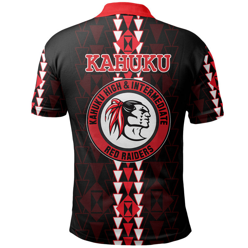 Hawaii Kahuku High Mix Kakau Polo Shirt LT6 - Polynesian Pride