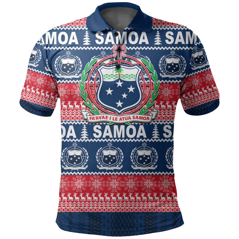 Samoa Christmas Polo Shirt 2022 LT6 - Polynesian Pride