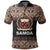 Samoa Polo Shirt Siapo Patterns LT6 Black - Polynesian Pride