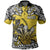 Custom Niue Uga Polo Shirt Tribal Patterns Yellow Style LT6 Yellow - Polynesian Pride