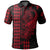 Custom Hawaii Polynesian Warrior Kakau Polo Shirt Red LT6 Red - Polynesian Pride