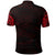 New Zealand Polo Shirt, Maori Tattoo Wolf Dragon Golf Shirt Red - Polynesian Pride