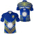 Custom Nauru Polynesian Flag Polo Shirt Creative Style Blue, Custom Text and Number LT8 Unisex Blue - Polynesian Pride