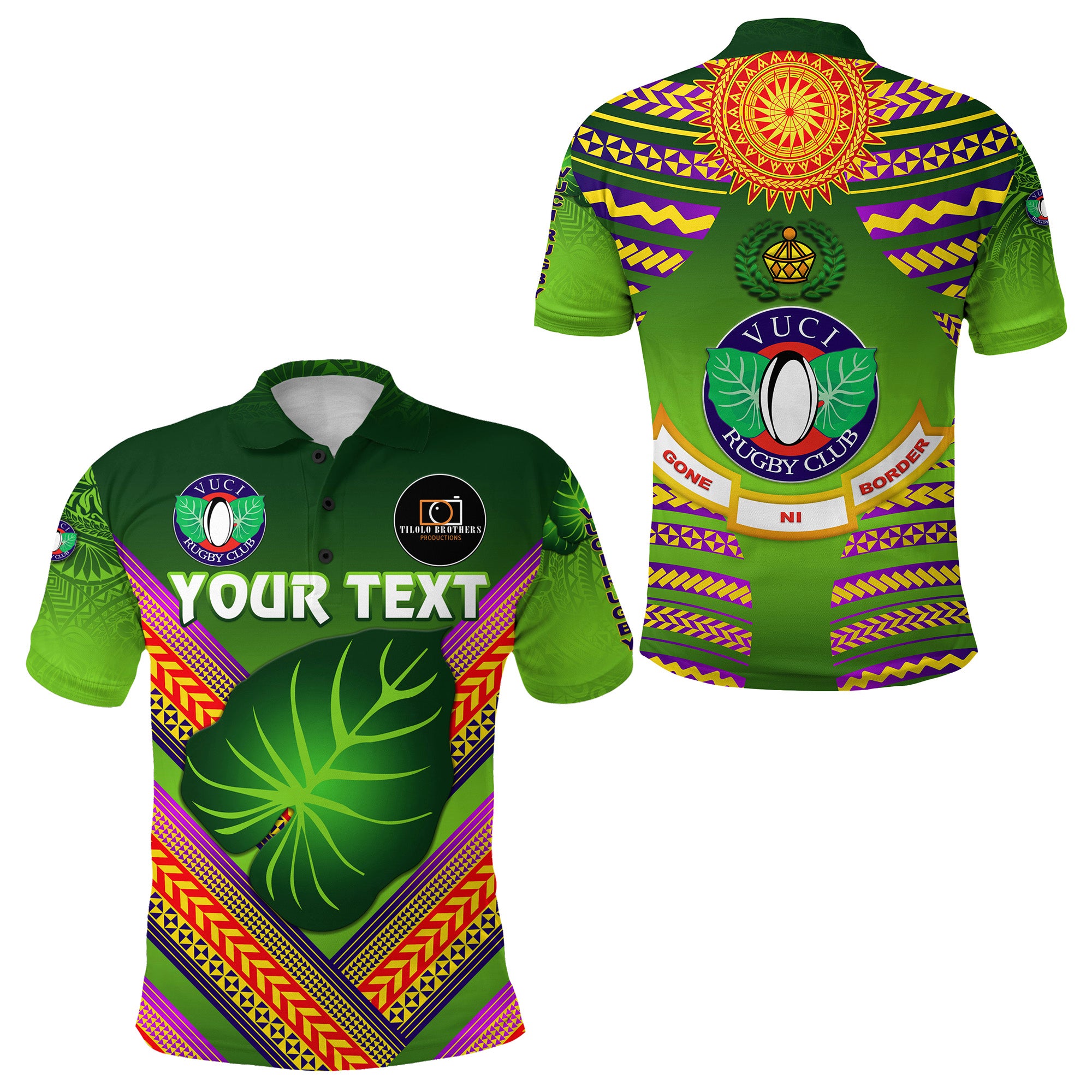 Custom Fiji Vuci Rugby Club Polo Shirt Creative Style Green LT8 Unisex Green - Polynesian Pride