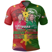 Custom Philippines Polo Shirt BBM and SARA 2022 LT6 Red - Polynesian Pride