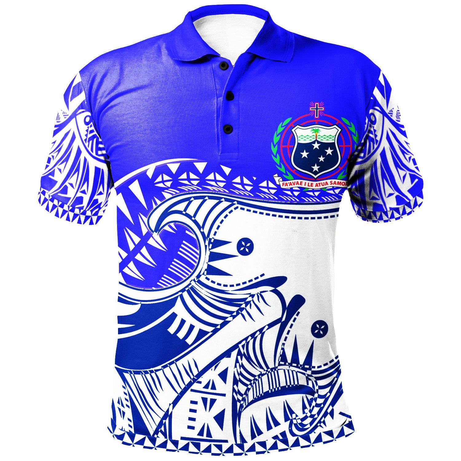 Samoa Custom Polo Shirt Dynamic Sport Style Blue Color Unisex Blue - Polynesian Pride