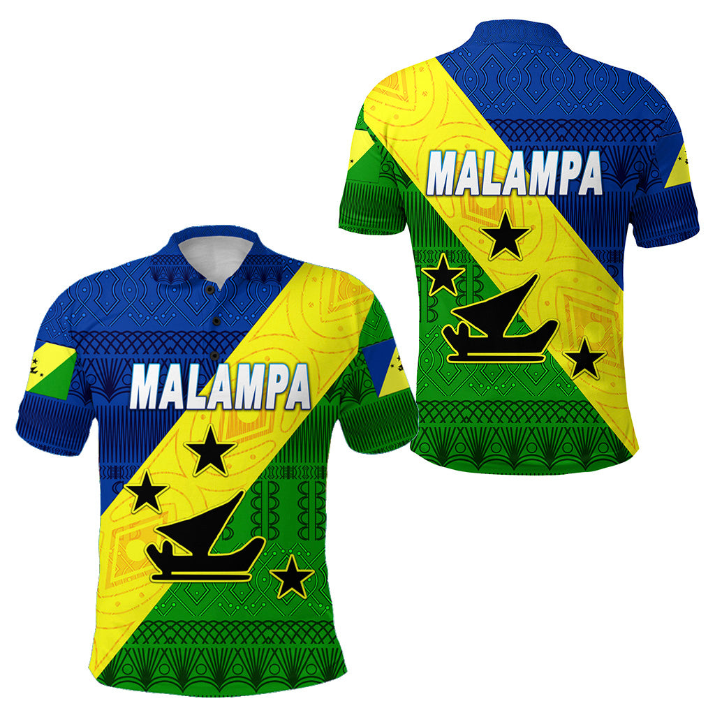 Malampa Province Polo Shirt Vanuatu Pattern Traditional Style LT8 Unisex Blue - Polynesian Pride