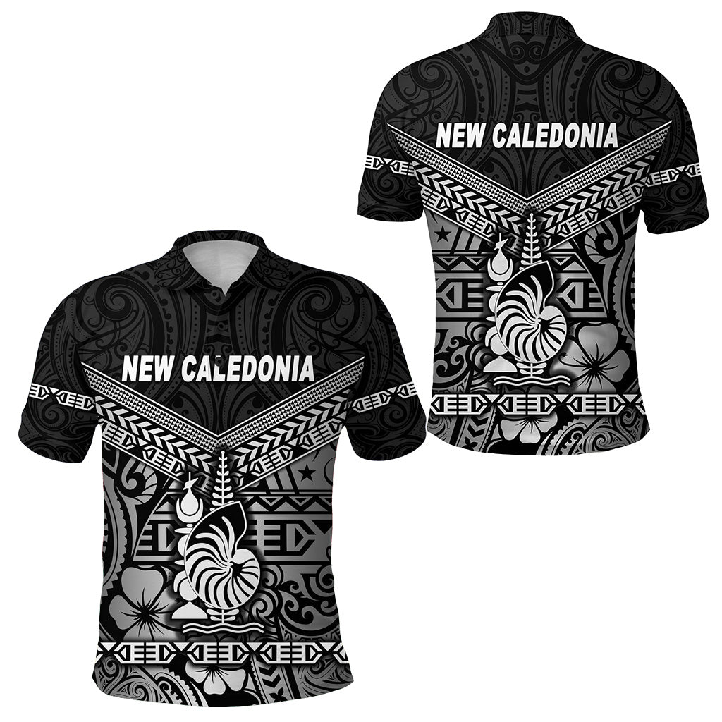 New Caledonia Polo Shirt Simple Style Black LT8 Unisex Black - Polynesian Pride