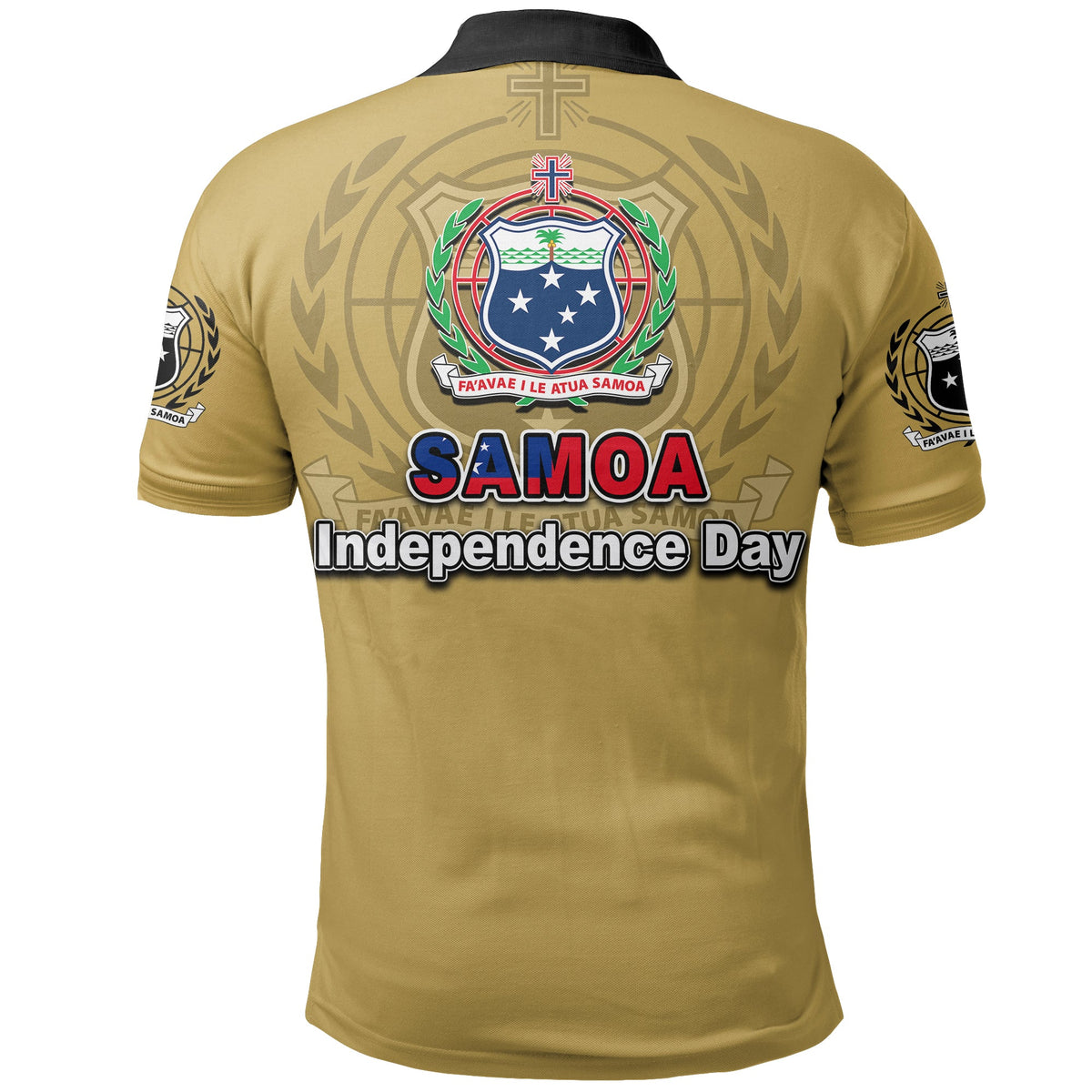 Samoa Independence Day Tribal Tattoo Coat Of Arms Polo Shirt No.2 LT6 - Polynesian Pride
