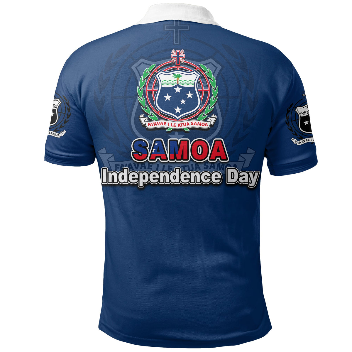 Samoa Independence Day Tribal Tattoo Coat Of Arms Polo Shirt No.3 LT6 - Polynesian Pride