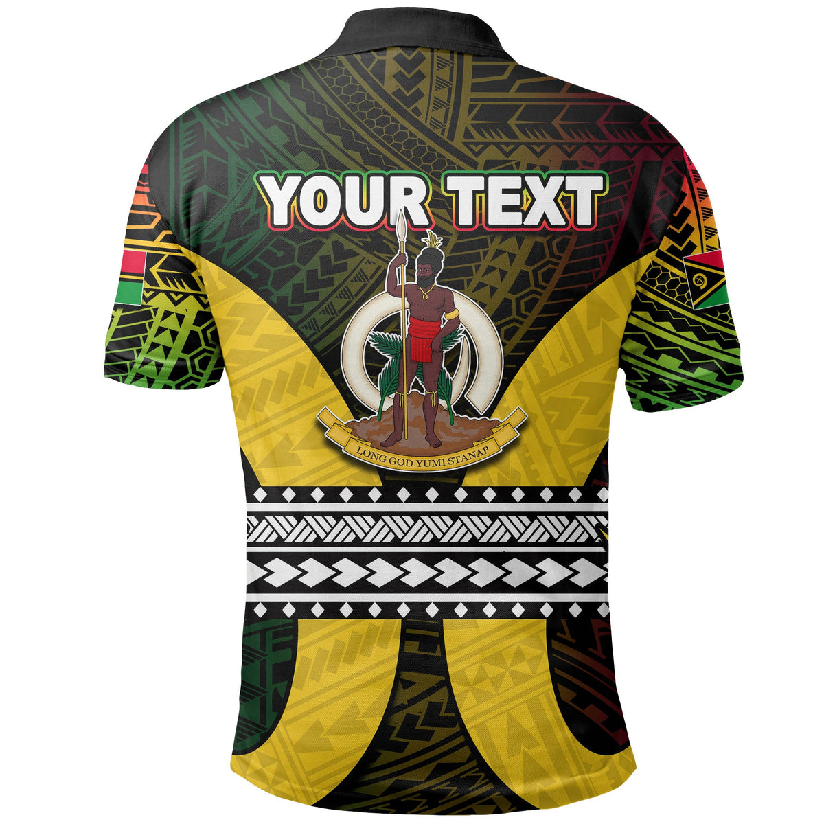 Custom Vanuatu Polo Shirt Polynesian Patterns Mix Pig Tusk LT6 - Polynesian Pride