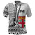 Custom Fiji Polo Shirt Masi Tapa Patterns White Style LT6 White - Polynesian Pride