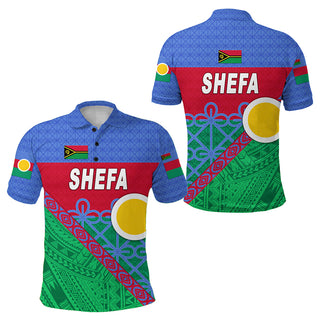 Shefa Province Polo Shirt Vanuatu Pattern Unique Style LT8 - Adult / S / Blue