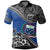 Samoa Polo Shirt Fall In The Wave K7 Unisex Blue - Polynesian Pride