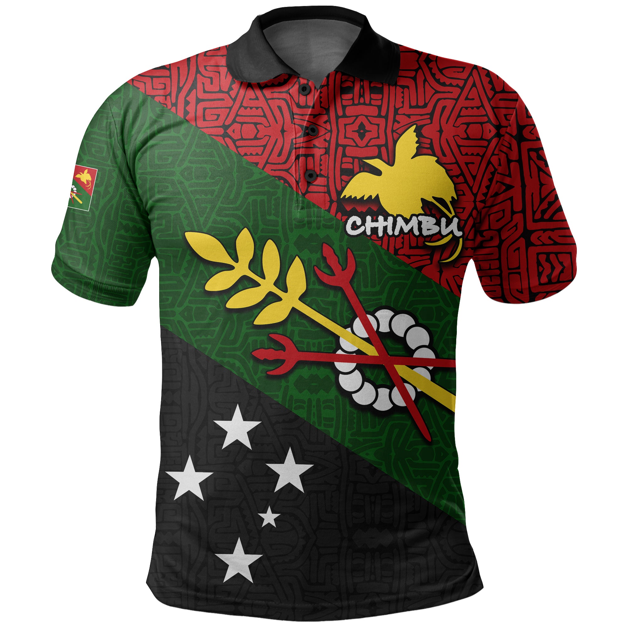 Custom Chimbu Province Polo Shirt Of Papua New Guinea LT6 Unisex Black - Polynesian Pride