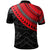 Guam Custom Polo Shirt Ginger Lei Pattern Red - Polynesian Pride