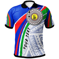 New Caledonia Custom Polo Shirt Handicraft Pattern Unisex Gray - Polynesian Pride