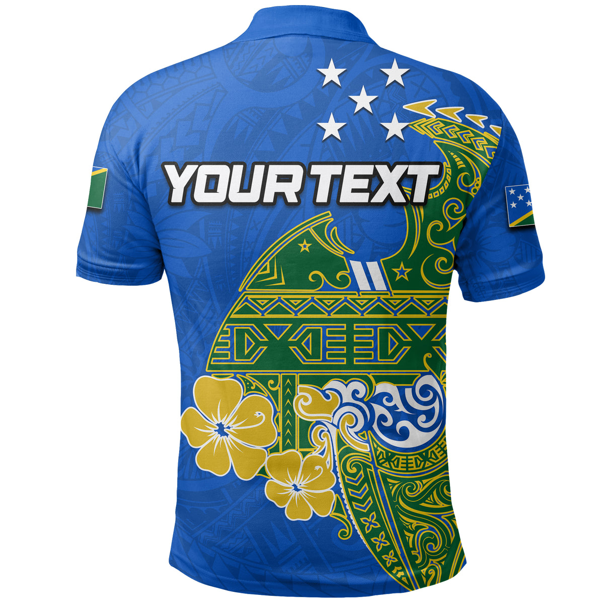Custom Solomon Islands Independence 44th Melanesia Tattoo Polo Shirt LT6 - Polynesian Pride