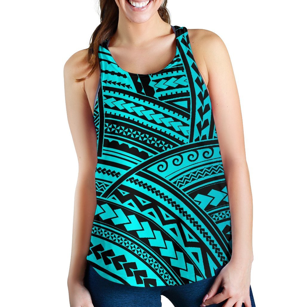 Polynesian Tribal Women's Racerback Tank Black - Polynesian Pride