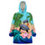 Polynesian Turtle Coconut Tree And Orchids Wearable Blanket Hoodie LT14 Unisex One Size - Polynesian Pride