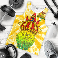 Hawaii Pineapple Crown Men's Tank Top - Queen - AH - Polynesian Pride
