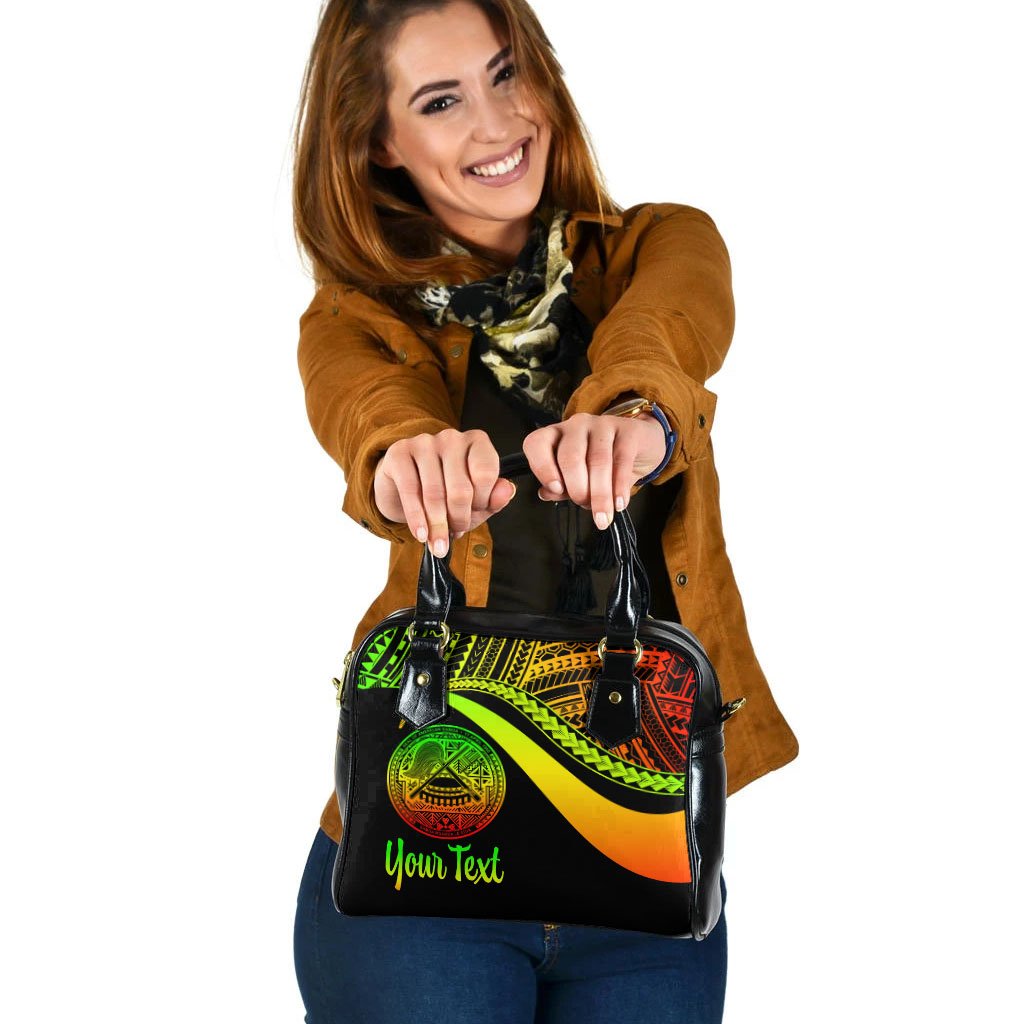 American Samoa Custom Personalised Shoulder Handbag - Reggae Polynesian Tentacle Tribal Pattern One Size Reggae - Polynesian Pride