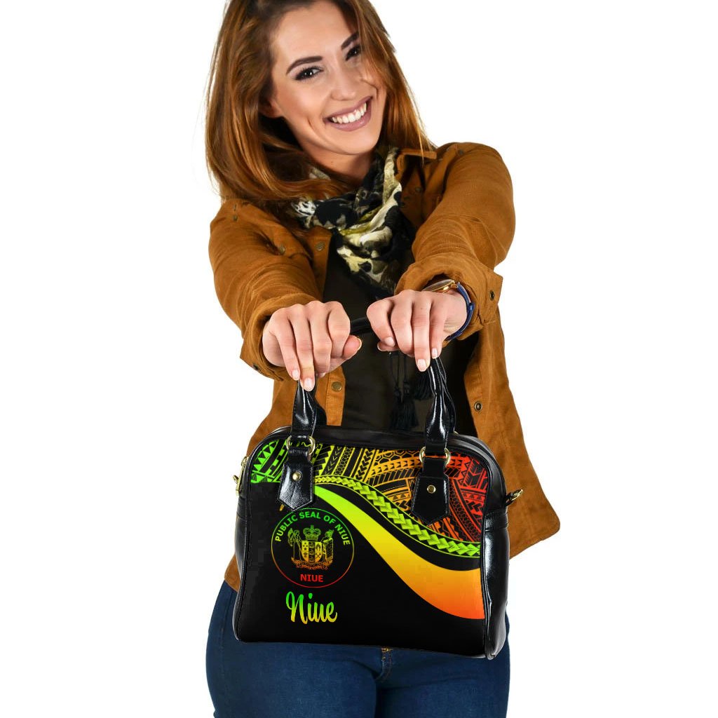 Niue Shoulder Handbag - Reggae Polynesian Tentacle Tribal Pattern One Size Reggae - Polynesian Pride