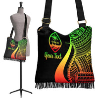 Guam Custom Personalised Boho Handbag - Reggae Polynesian Tentacle Tribal Pattern - Polynesian Pride