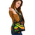 Wallis And Futuna Custom Personalised Shoulder Handbag - Reggae Polynesian Tentacle Tribal Pattern - Polynesian Pride