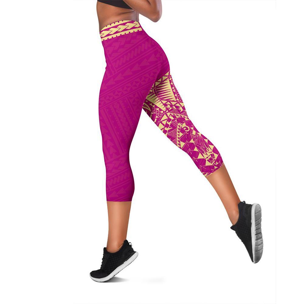 Neo Polynesian Rising 3rd Capris (Pink) A6 - Polynesian Pride
