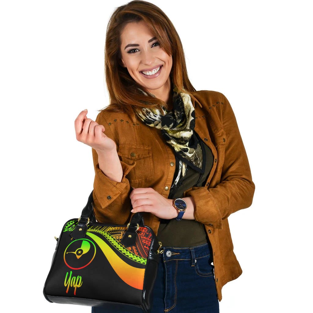 Yap Shoulder Handbag - Reggae Polynesian Tentacle Tribal Pattern - Polynesian Pride