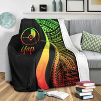 Yap Premium Blanket - Reggae Polynesian Tentacle Tribal Pattern - Polynesian Pride