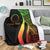 Cook Islands Custom Personalised Premium Blanket - Reggae Polynesian Tentacle Tribal Pattern - Polynesian Pride