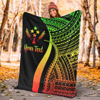 Kosrae Custom Personalised Premium Blanket - Reggae Polynesian Tentacle Tribal Pattern - Polynesian Pride