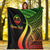 Guam Custom Personalised Premium Blanket - Reggae Polynesian Tentacle Tribal Pattern - Polynesian Pride