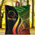 Cook Islands Custom Personalised Premium Blanket - Reggae Polynesian Tentacle Tribal Pattern - Polynesian Pride