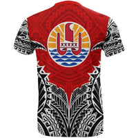 French Polynesia T Shirt National Flag Polynesian Tattoo Version 2.0 - Polynesian Pride