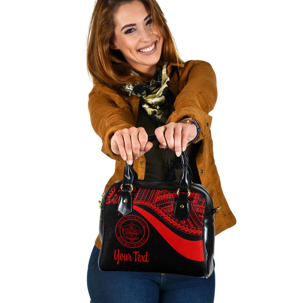 Palau Custom Personalised Shoulder Handbag - Red Polynesian Tentacle Tribal Pattern Crest One Size Red - Polynesian Pride