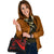 Guam Custom Personalised Shoulder Handbag - Red Polynesian Tentacle Tribal Pattern - Polynesian Pride