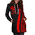 Wallis And Futuna Women's Hoodie Dress - Red Polynesian Tentacle Tribal Pattern - Polynesian Pride