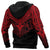 Maori Tattoo Hoodie Hei Matau Abalone Red - Polynesian Pride