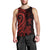 Niue Men's Tank Top - Red Tentacle Turtle - Polynesian Pride