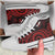 Niue High Top Shoes - Red Tentacle Turtle - Polynesian Pride