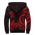 Fiji Sherpa Hoodie - Red Tentacle Turtle - Polynesian Pride