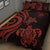 Niue Quilt Bed Set - Red Tentacle Turtle - Polynesian Pride